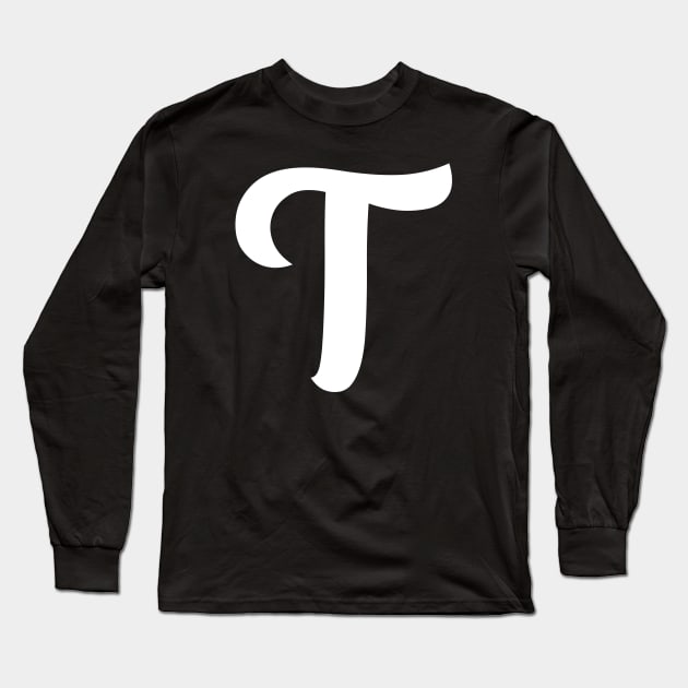 Letter T Long Sleeve T-Shirt by Xtian Dela ✅